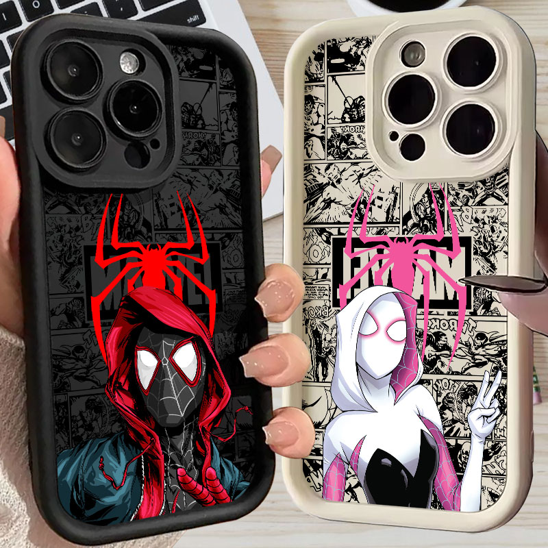 Phone Accessories Iphone - Casing Spiderman Miles Morales Gwen Marvel