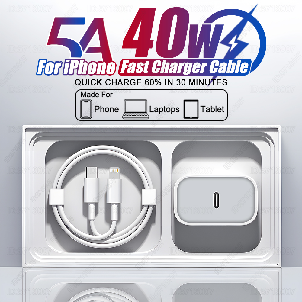 Phone Accessories Online - PD 40W Pengisi Daya Cepat untuk