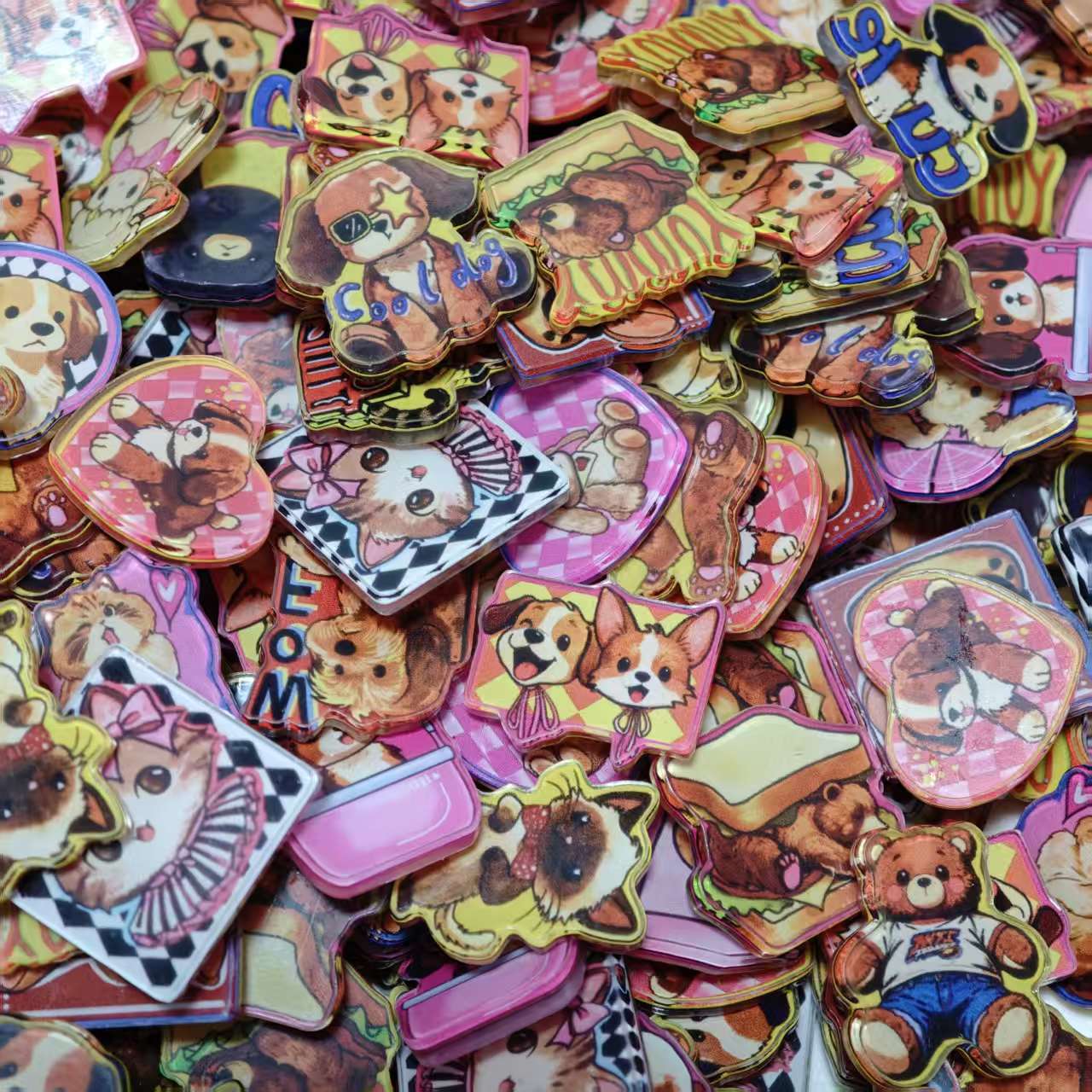 Phone Accessories Images - 50pcs/set Aksesoris Hewan Gambar Kucing Anjing