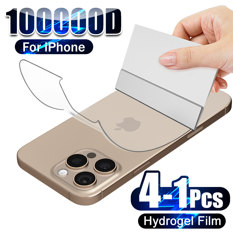 Phone Accessories Online - 4-1 buah Film hidrogel belakang untuk