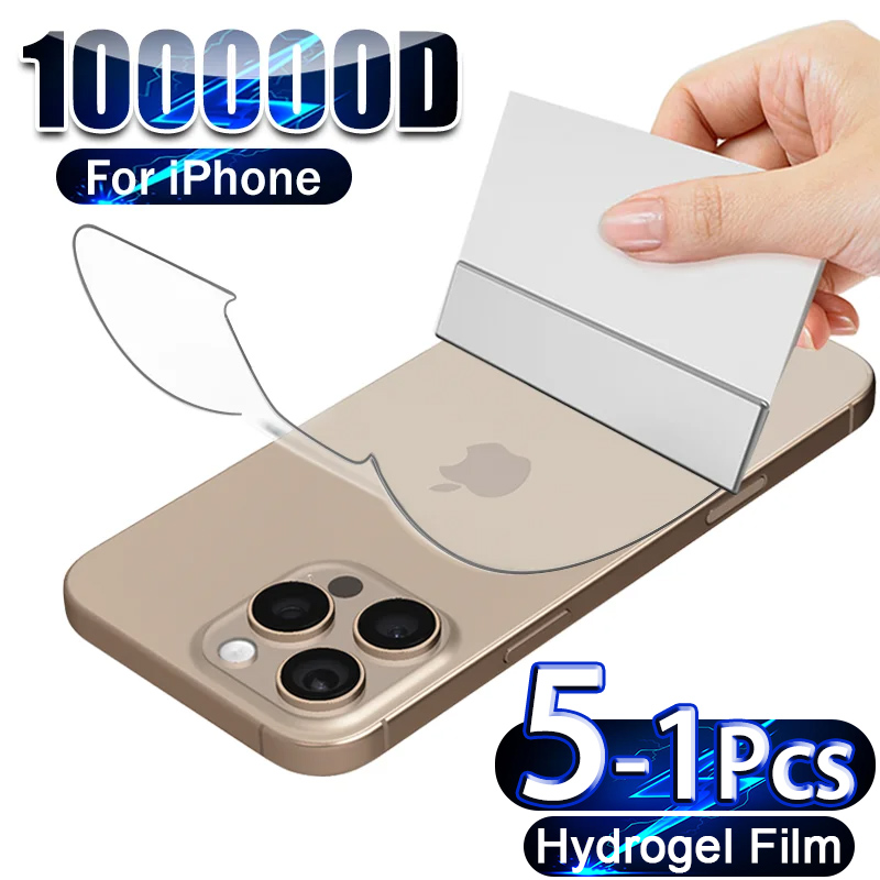 Phone Accessories Online - 5-1 Buah Film Hidrogel untuk iPhone
