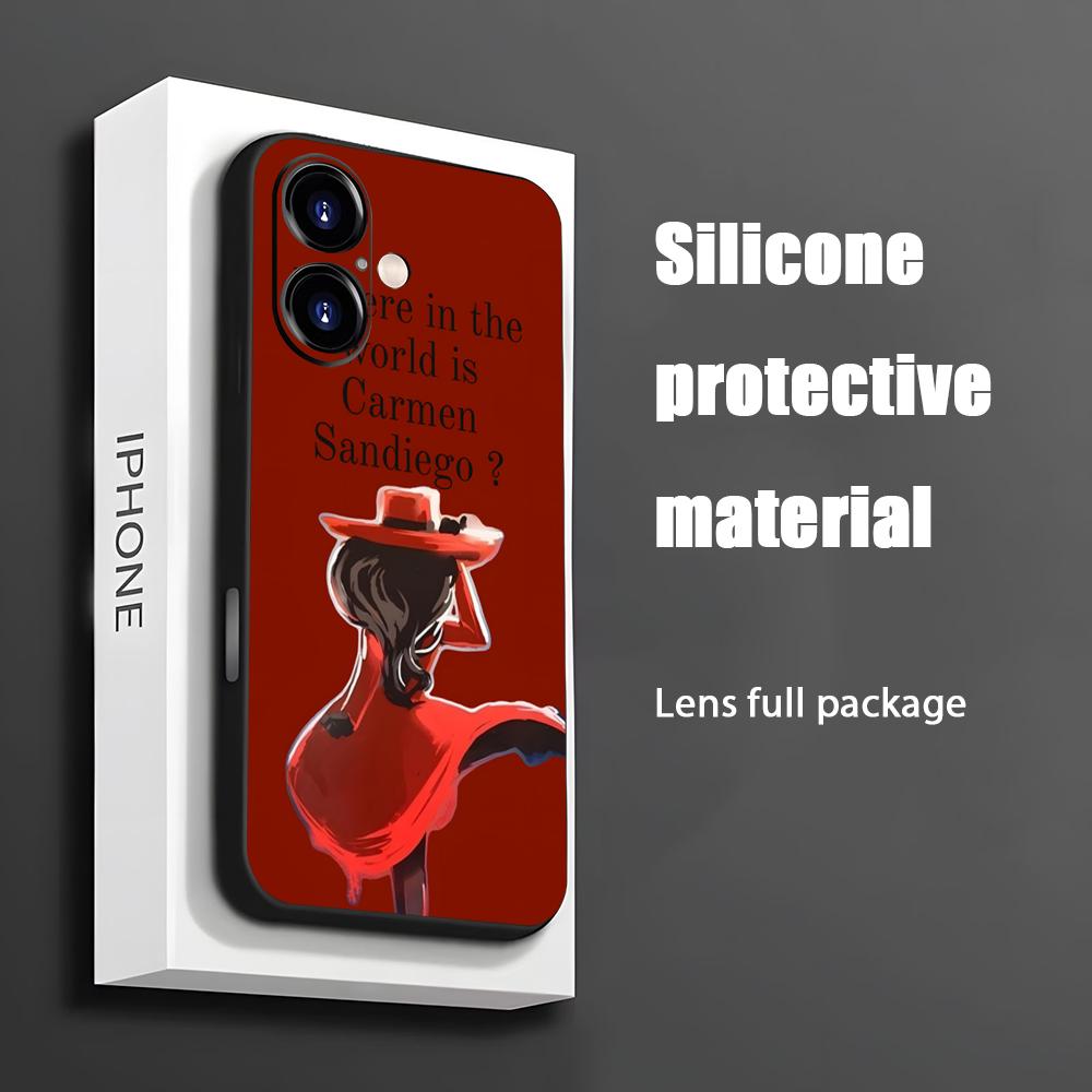 X Phone Accessories - Casing Ponsel Kartun Carmen Sandiego Populer