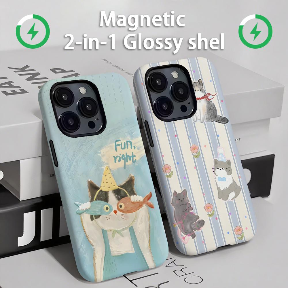 Phone Accessories Iphone - Casing Ponsel Kucing dan Anjing Lucu