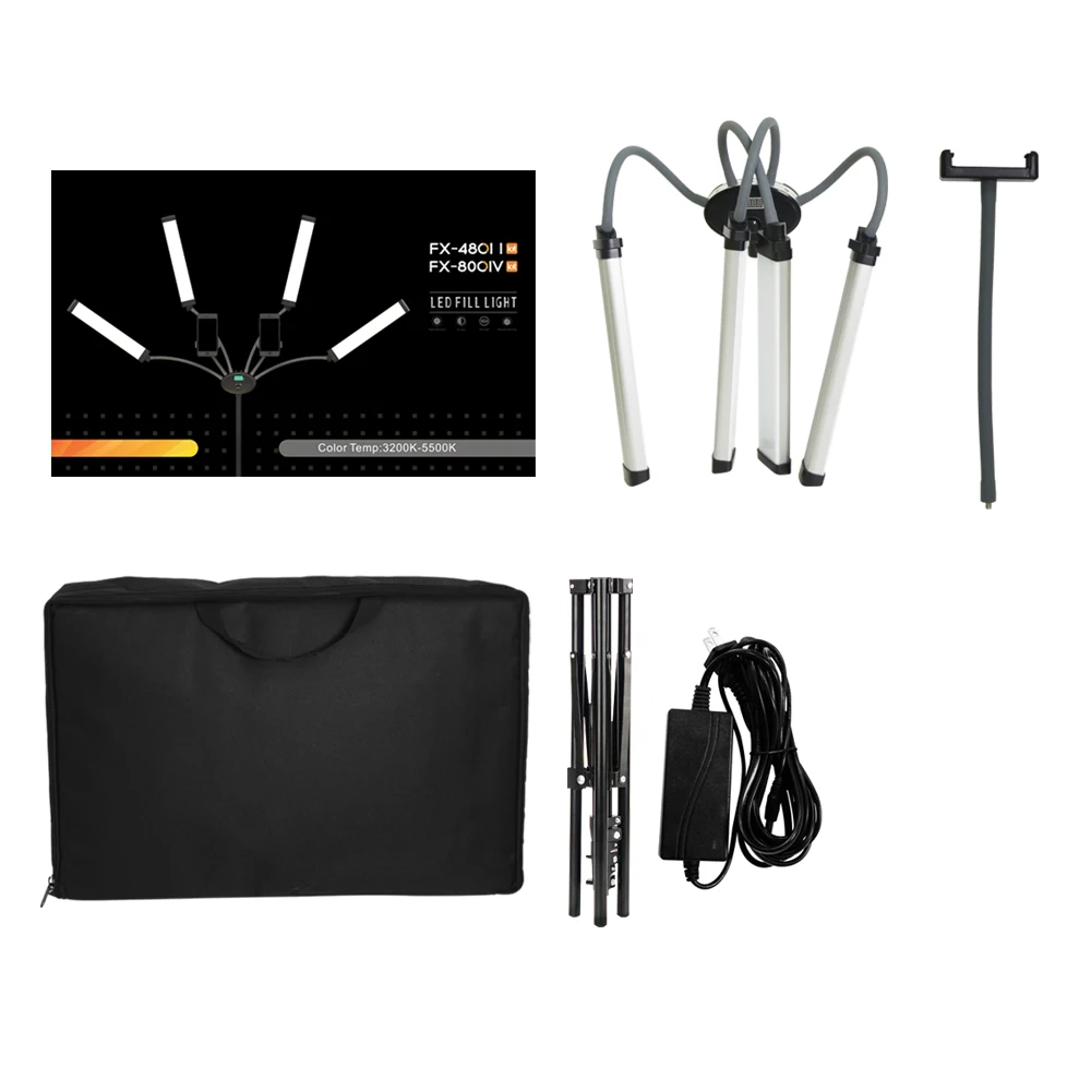 Led Strip Selfie - Lampu Studio Foto 3000K-5600K 50W/80W Double/Four