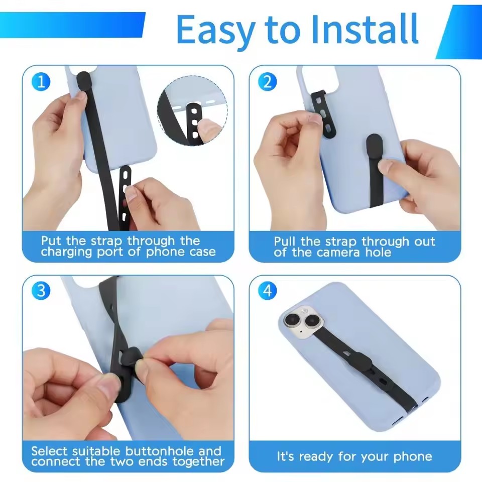 Tali Ponsel Silikon Portabel,  - Phone Accessories Pouch ulasan dan harga