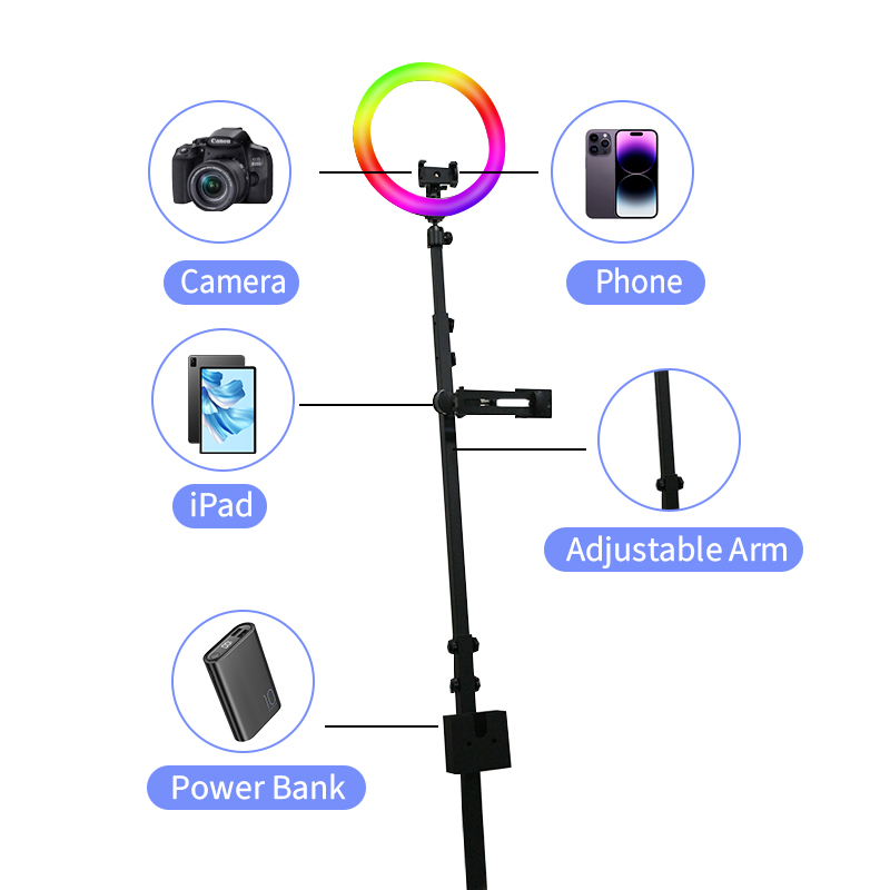 80cm 360° °   Bilik Foto Selfi - Led Strip Selfie ulasan dan harga