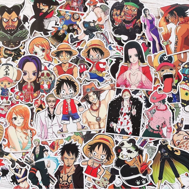 120 Buah Stiker One Piece Lucu - Phone Accessories Pouch ulasan dan harga