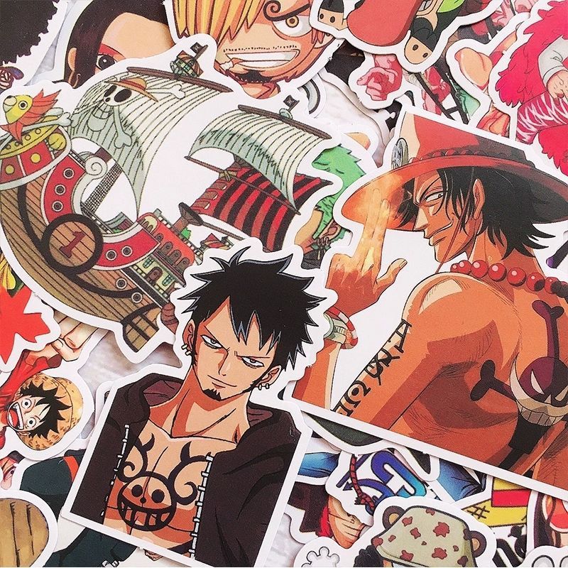 120 Buah Stiker One Piece Lucu - Phone Accessories Pouch ulasan dan harga