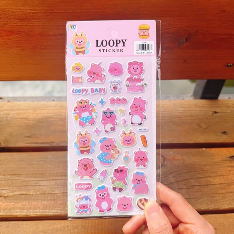 Stiker Busa 3D Lucu Loopy Anim - Phone Accessories Pouch ulasan dan harga