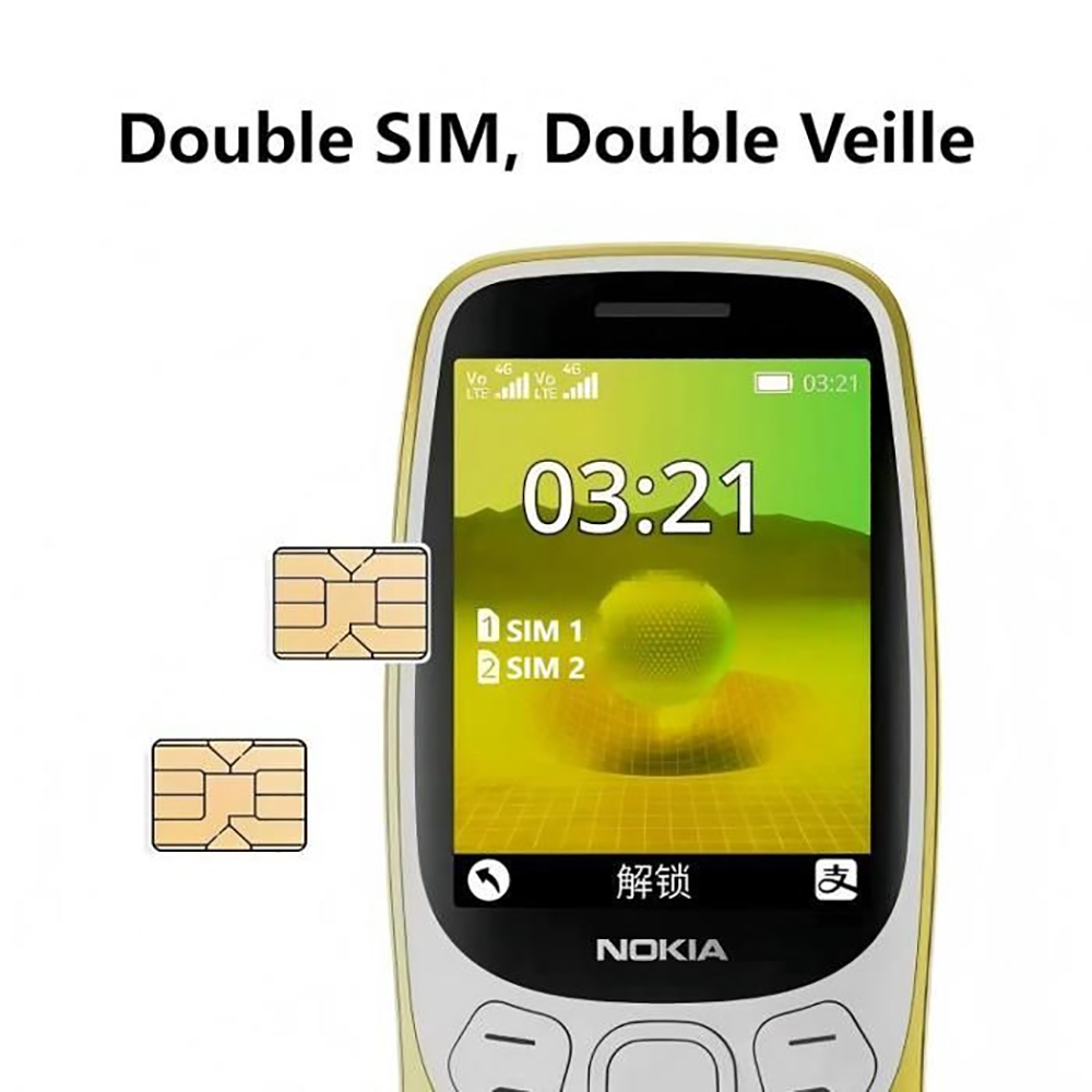 Ponsel Nokia 3210 4G 2SIM Blue - Phone Accessories Display ulasan dan harga