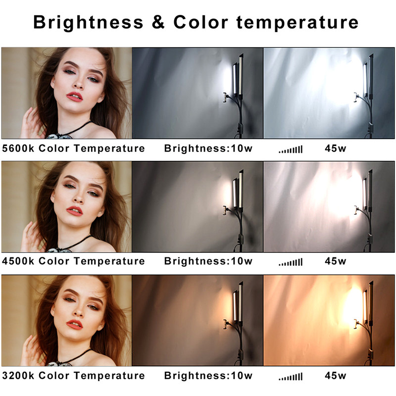 Lampu LED Video dua Lengan 45W - Led Strip Selfie ulasan dan harga